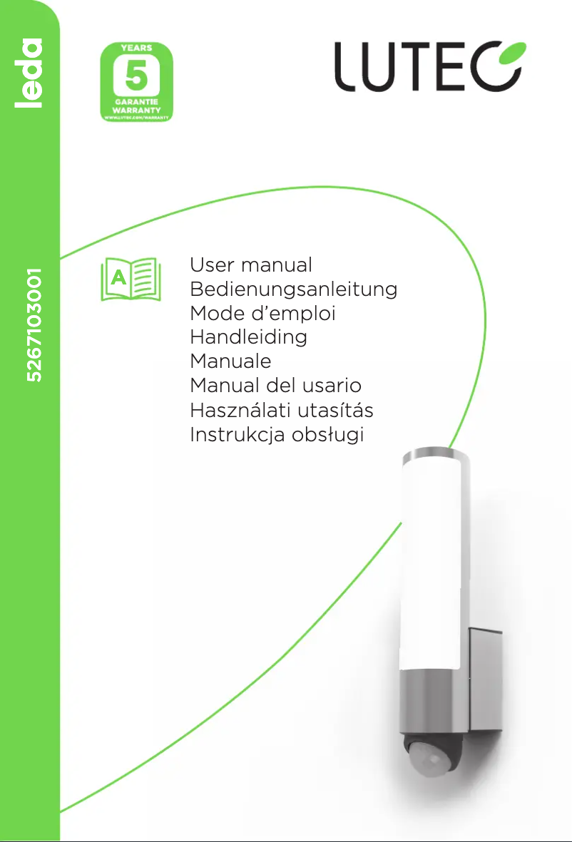 Page 1 de la notice Manuel utilisateur Lutec Leda