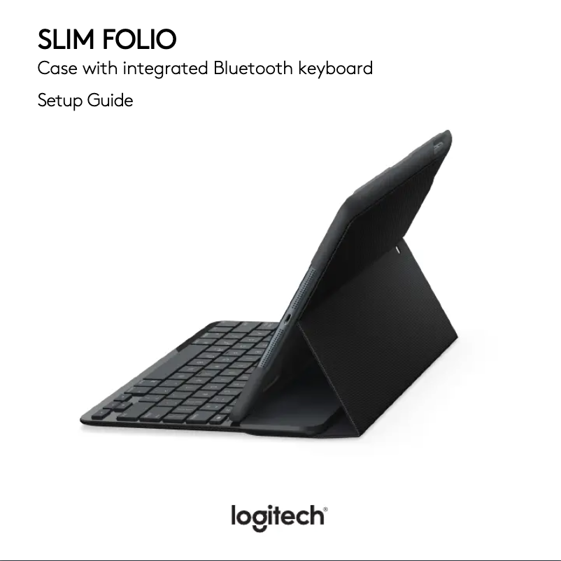Page 1 de la notice Manuel utilisateur Logitech Slim Folio