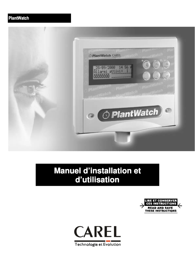 Imagen de la primera página del manual del dispositivo PlanWatch