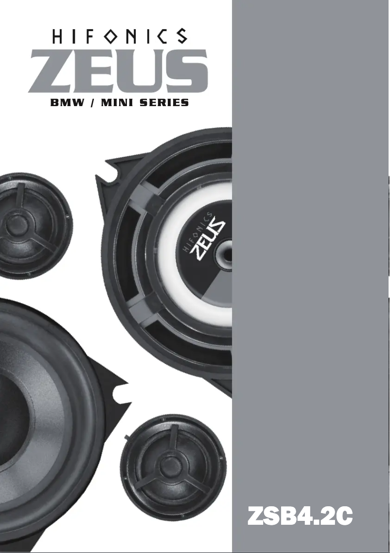 Image de la première page du manuel de l'appareil Zeus ZSB4.2C