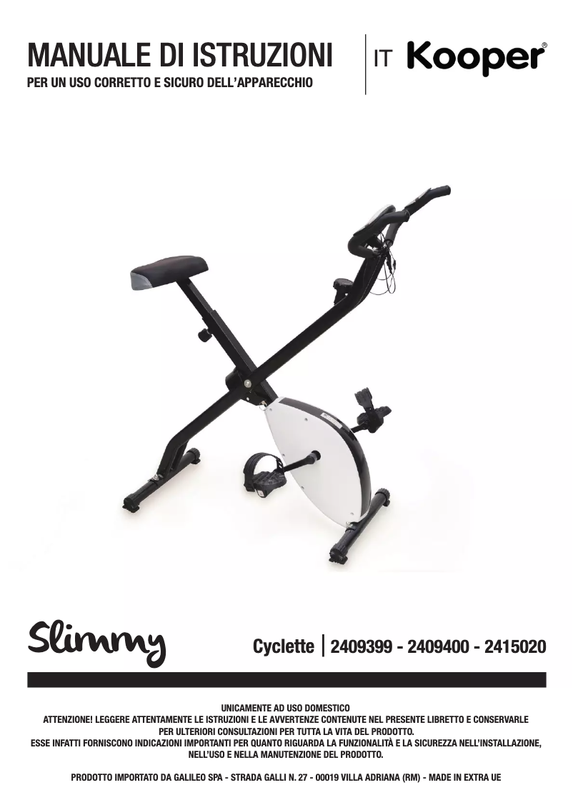 Page 1 de la notice Manuel utilisateur Kooper 2409399