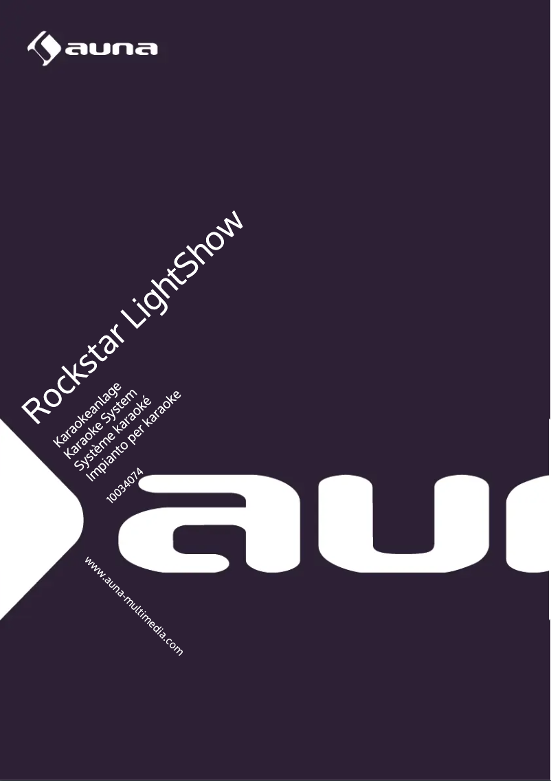 Image de la première page du manuel de l'appareil Rockstar LightShow