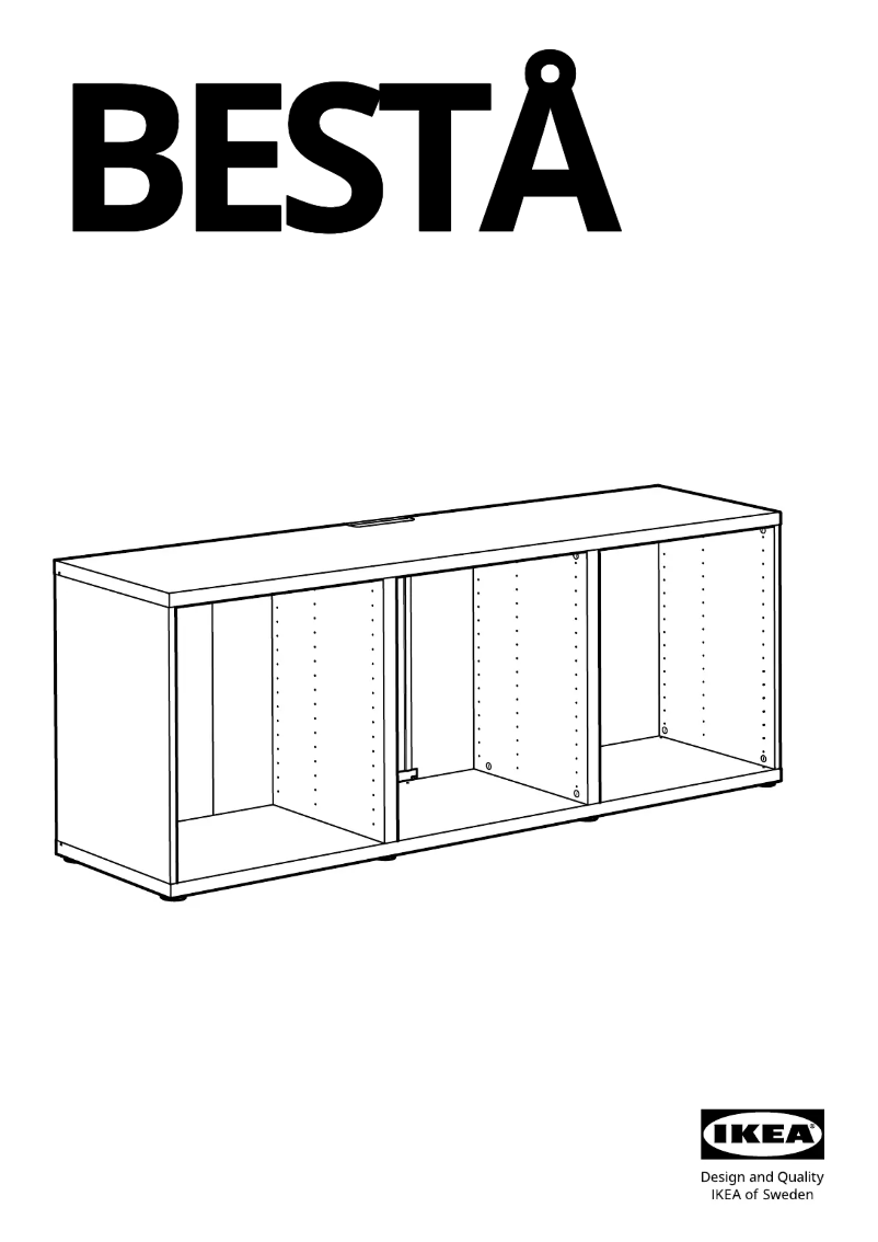 Image de la première page du manuel de l'appareil BESTÅ 902.998.78