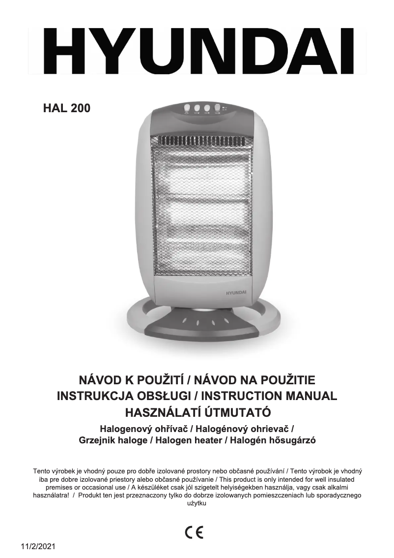 Page n°1 - Manuel utilisateur Hyundai HAL 200