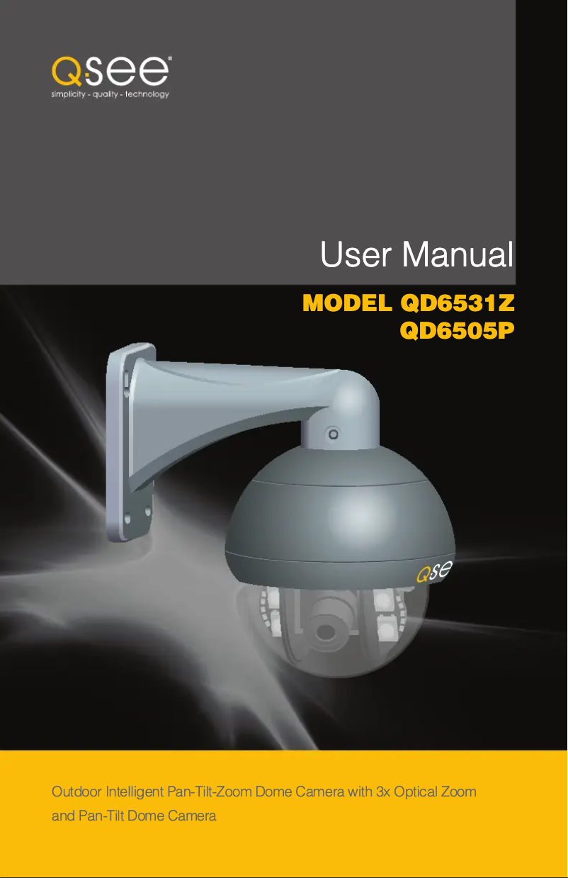 Page n°1 - Manuel utilisateur Q-See QD6531Z