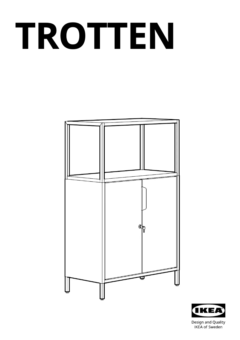 Page 1 de la notice Manuel utilisateur Ikea TROTTEN 304.747.71