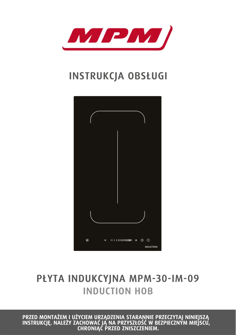 Image de la première page du manuel de l'appareil MPM-30-IM-09