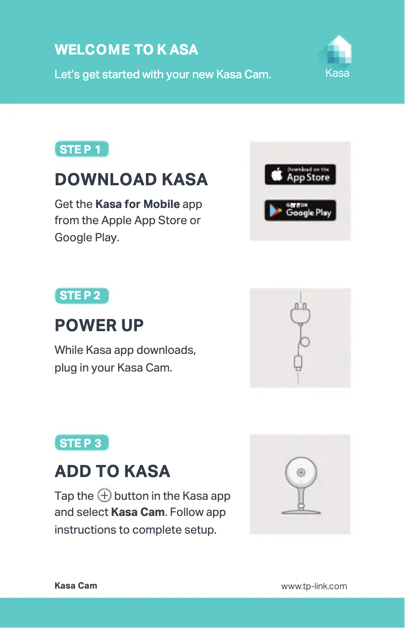 Page 1 de la notice Manuel utilisateur TP-Link Kasa Cam KC120