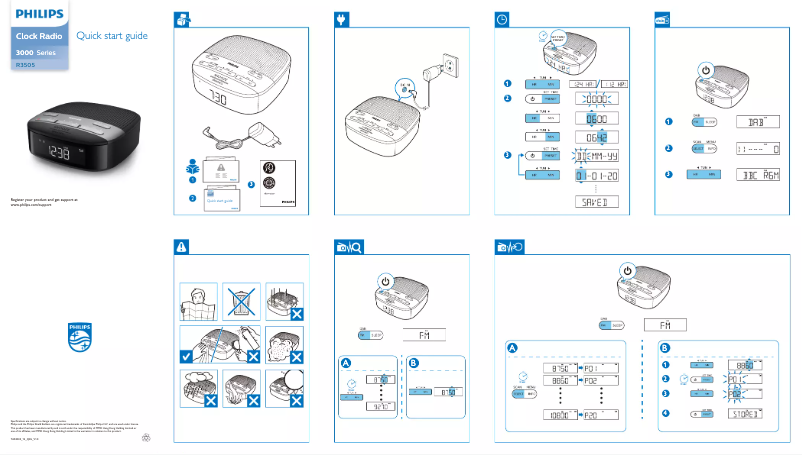 Page 1 de la notice Guide de démarrage rapide Philips TAR3505