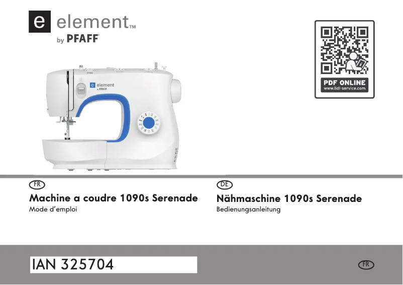 Page 1 de la notice Manuel utilisateur Pfaff 1090s