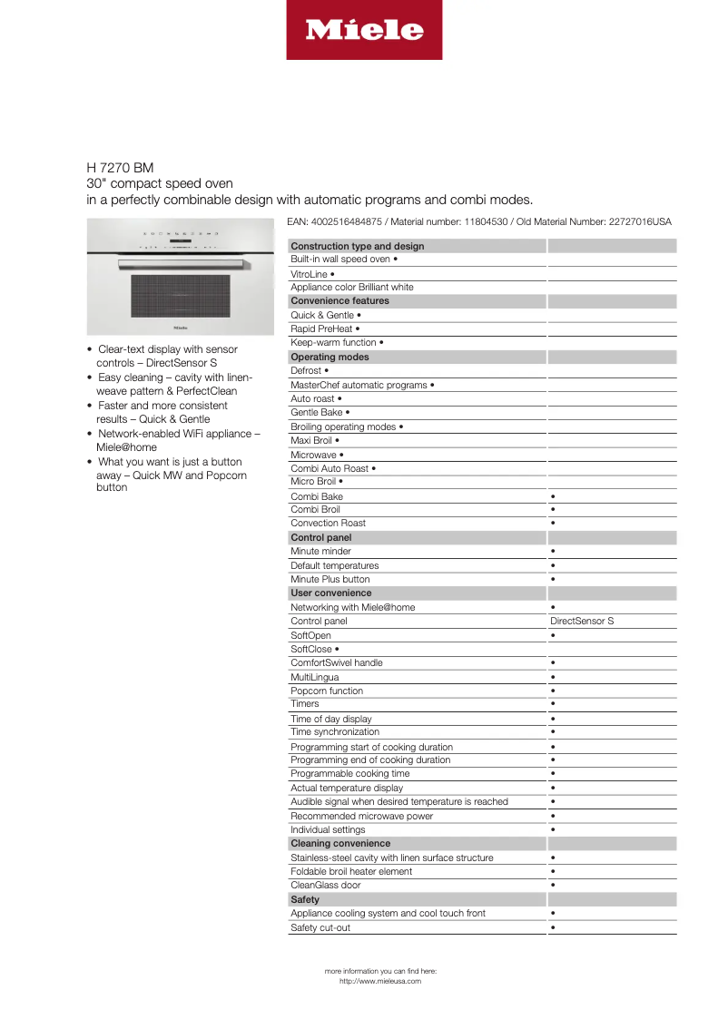 Image de la première page du manuel de l'appareil H 7270 BM