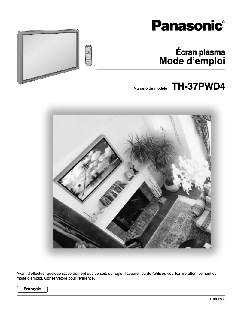 Página 1 del manual Manual de usuario Panasonic Viera TH-37PWD3UZ