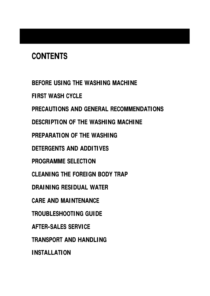 Page n°1 - Manuel utilisateur Whirlpool AWA 60951