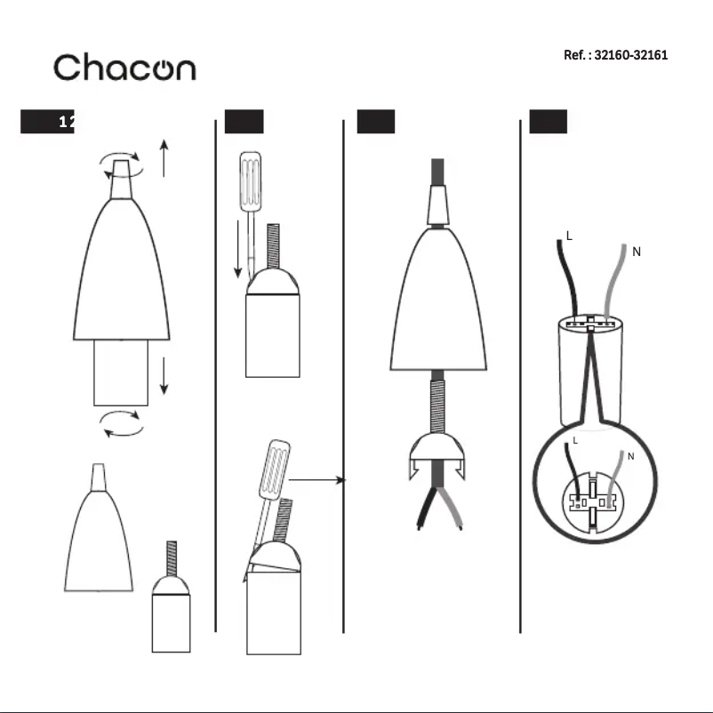 Page 1 de la notice Manuel utilisateur Chacon 32160