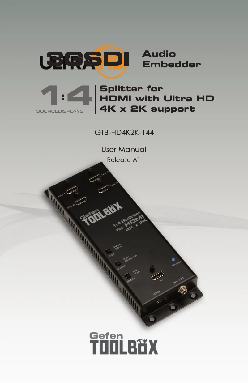 Page n°1 - Manuel utilisateur Gefen GTB-HD4K2K-144