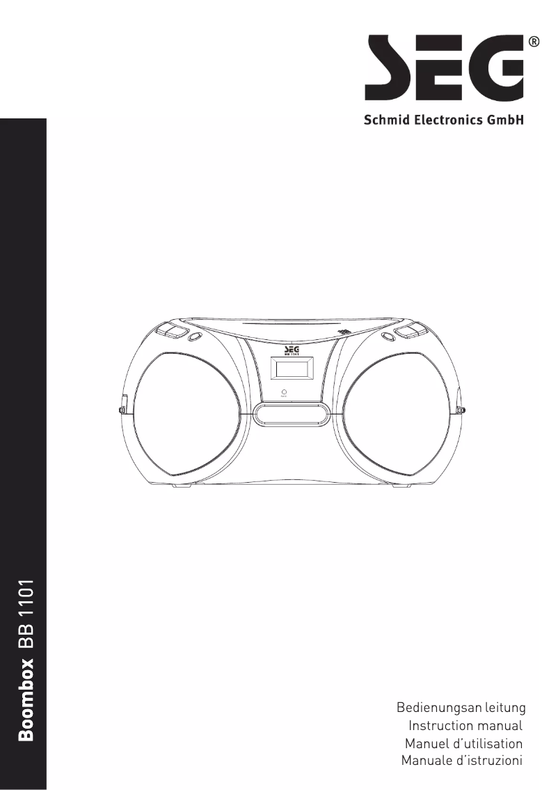 Page n°1 - Manuel utilisateur SEG BB 1101