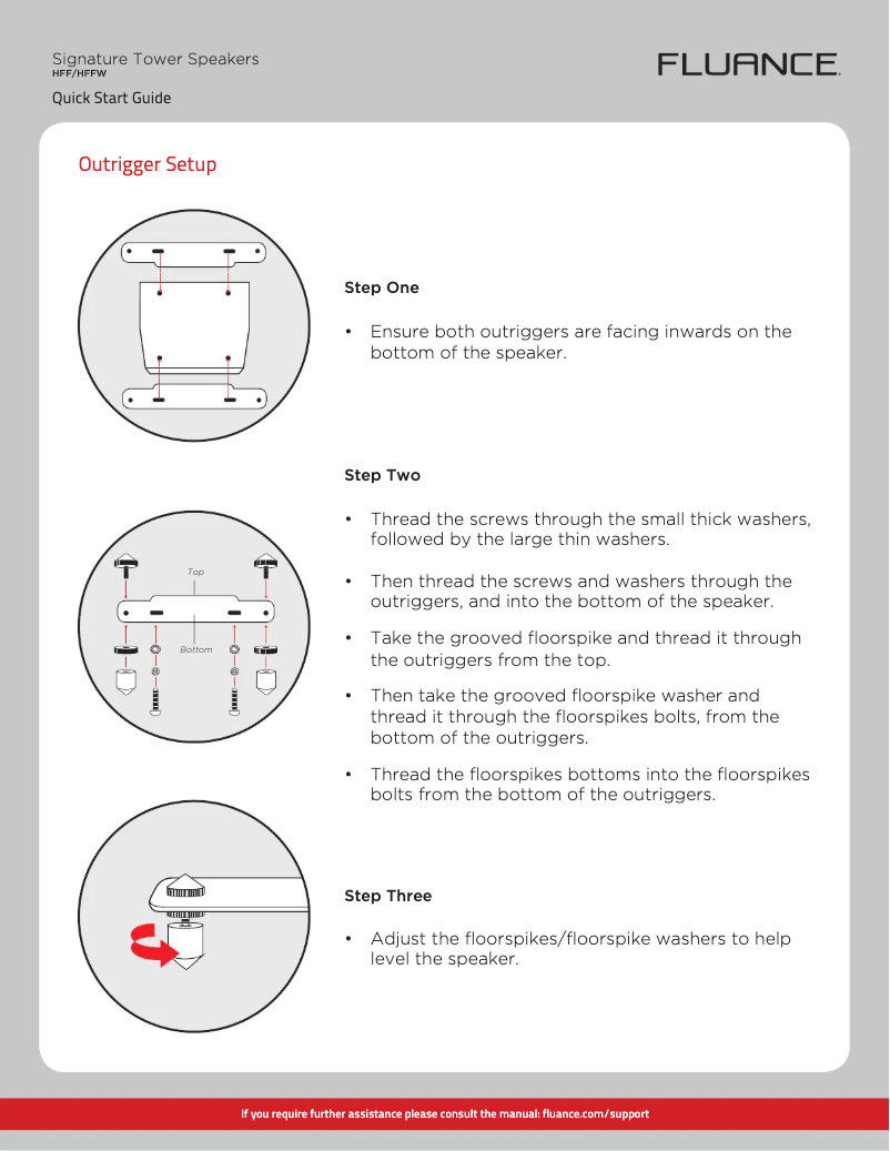 Page 1 de la notice Guide de démarrage rapide Fluance HFHTB