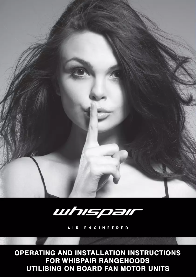 Page 1 de la notice Manuel utilisateur Whispair Washington X3W20S