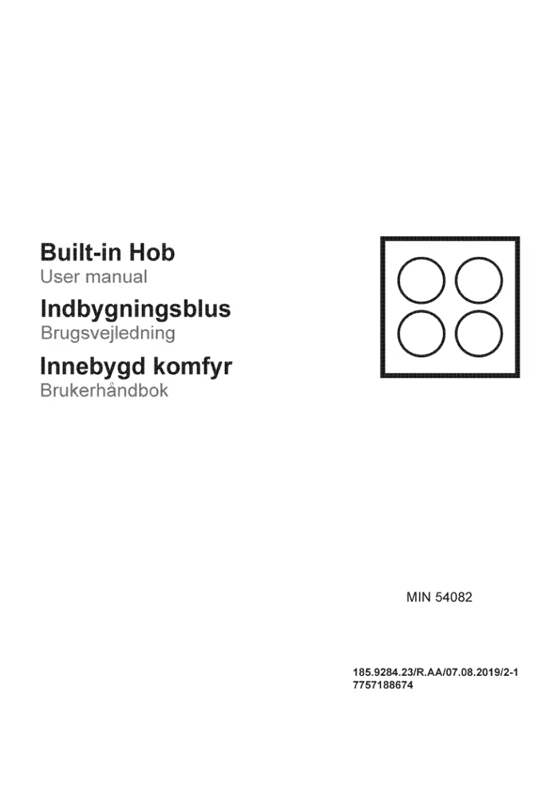 Page n°1 - Manuel utilisateur Blomberg MIN 54082