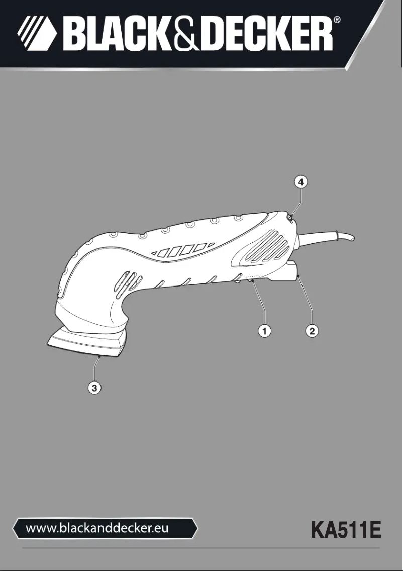 Page 1 de la notice Manuel utilisateur Black & Decker KA511E