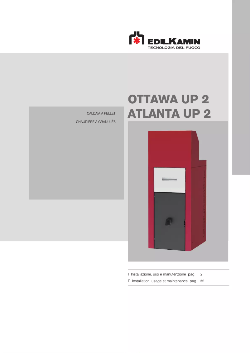 Página 1 del manual Manual de usuario Edilkamin ATLANTA UP 2