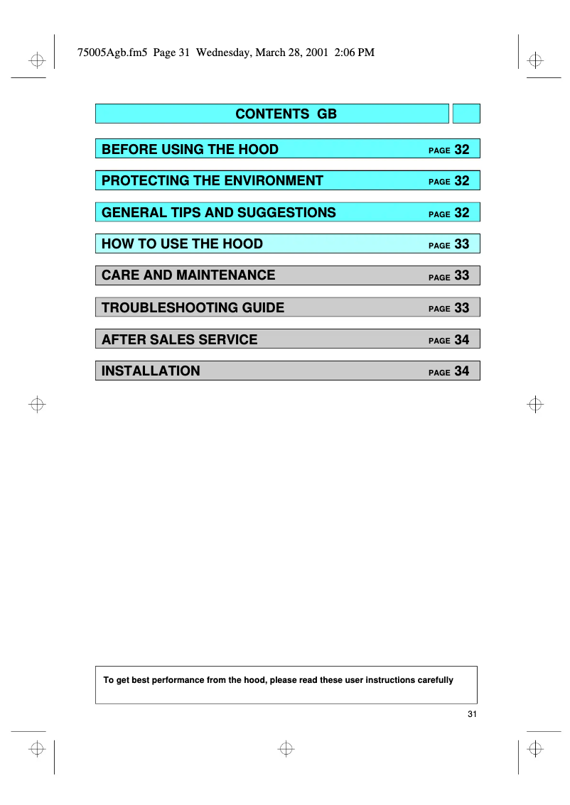 Page 1 of the manual User Manual Whirlpool AKR 620 WH-1