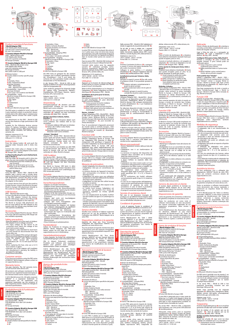 Image de la première page du manuel de l'appareil PRO – World & USB