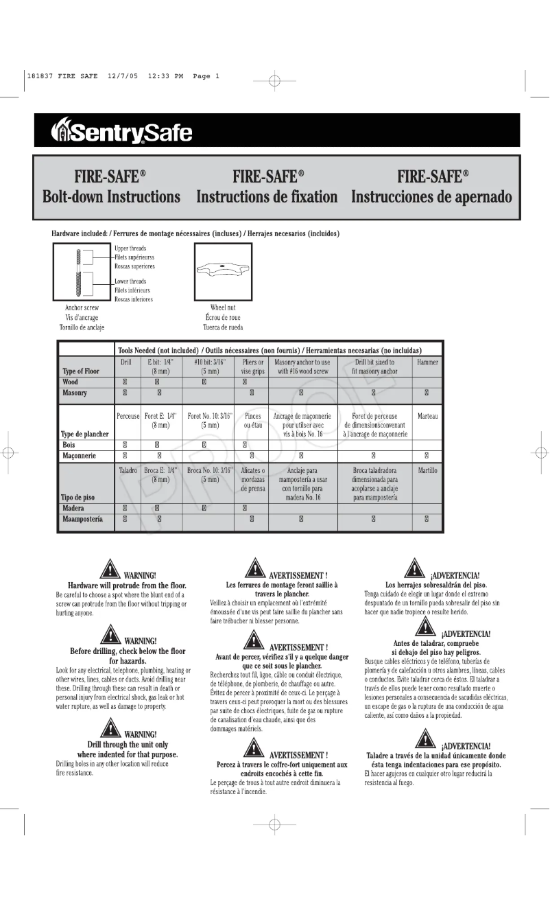 Página 1 del manual Manual de usuario Master Lock LFHW40102