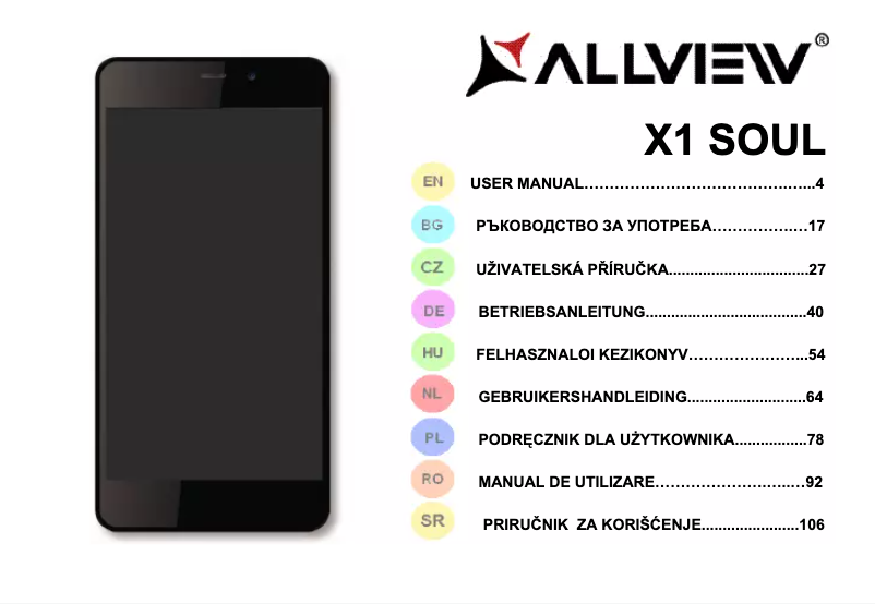 Page n°1 - Manuel utilisateur Allview X1 Soul