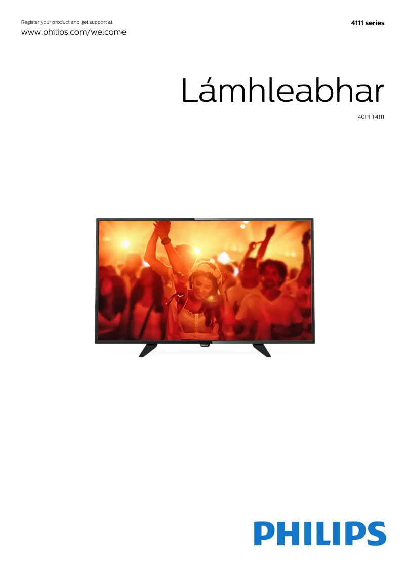 Page n°1 - Manuel utilisateur Philips 4000 series 40PFT4111