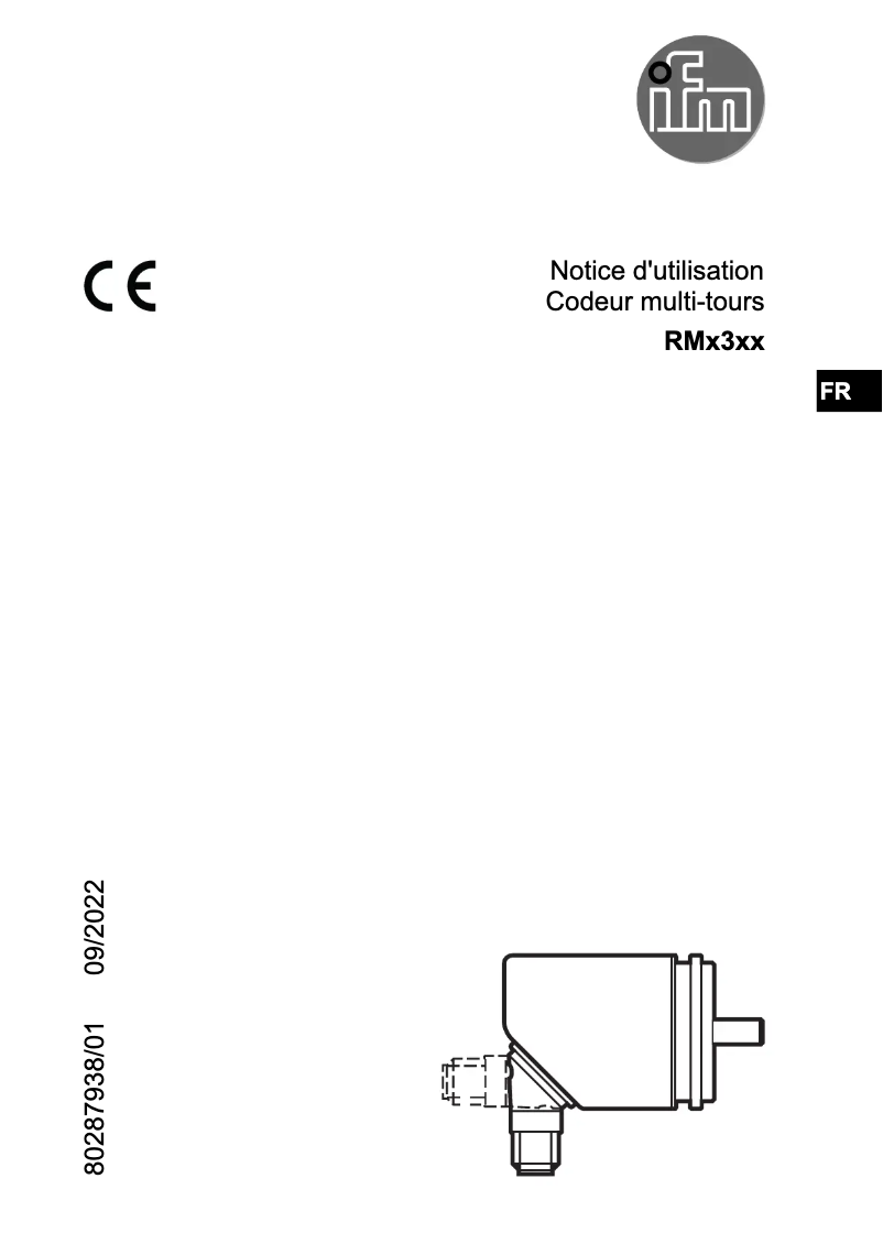 Page n°1 - Manuel utilisateur IFM RMV300