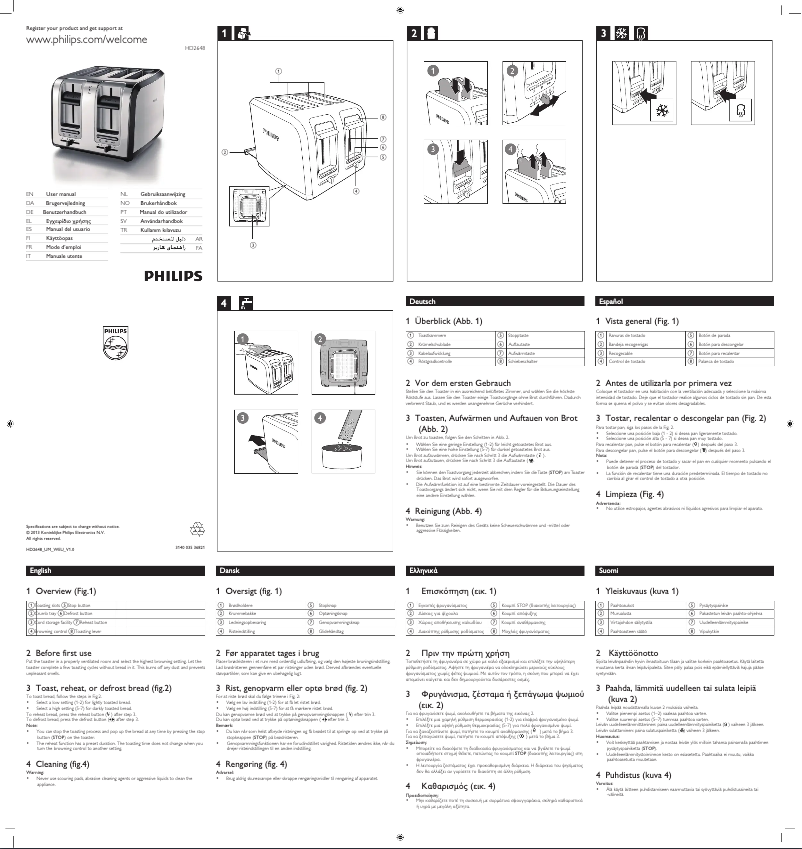 Page n°1 - Manuel utilisateur Philips HD2648