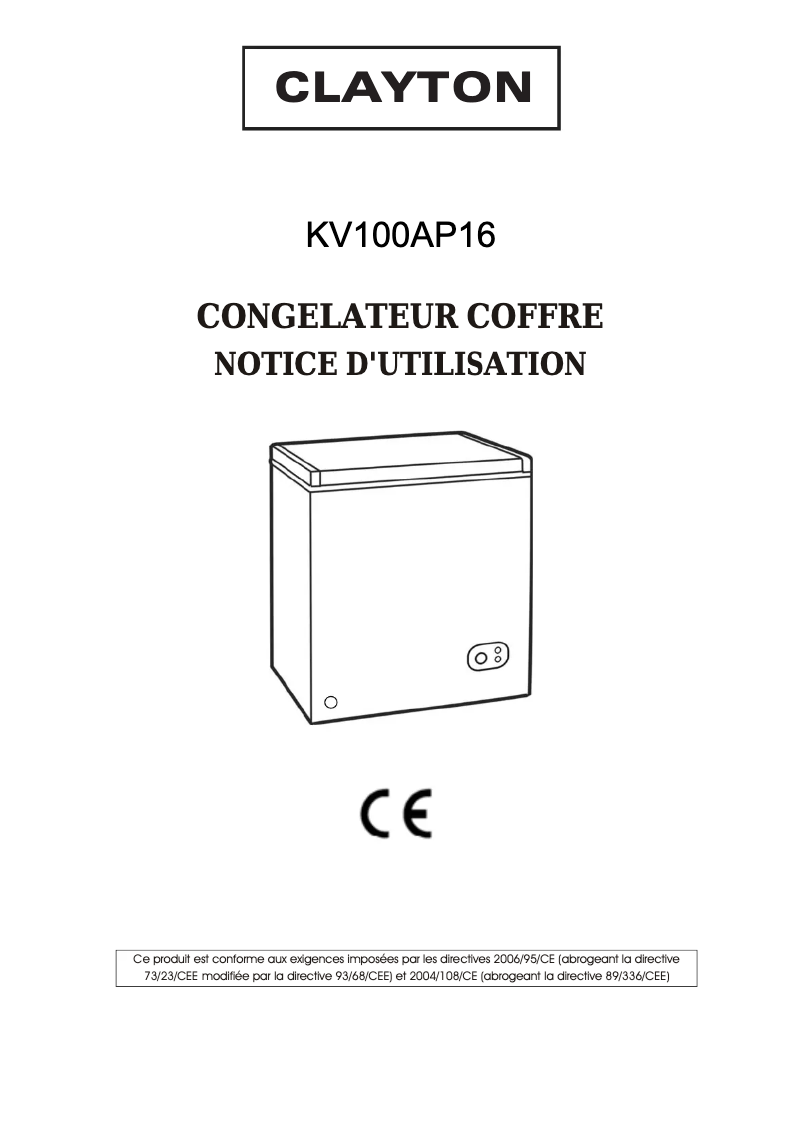 Image de la première page du manuel de l'appareil KV100AP16