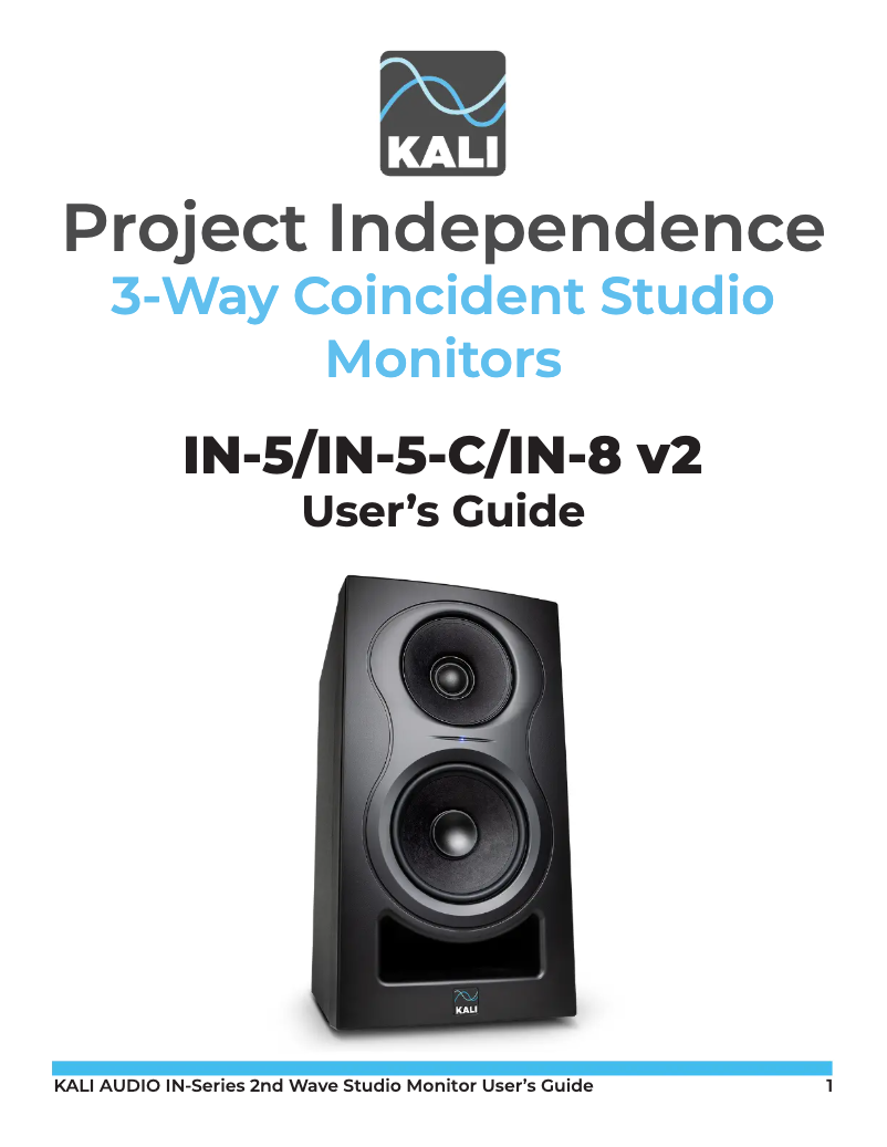 Page n°1 - Manuel utilisateur Kali Audio Independence IN-8 v2