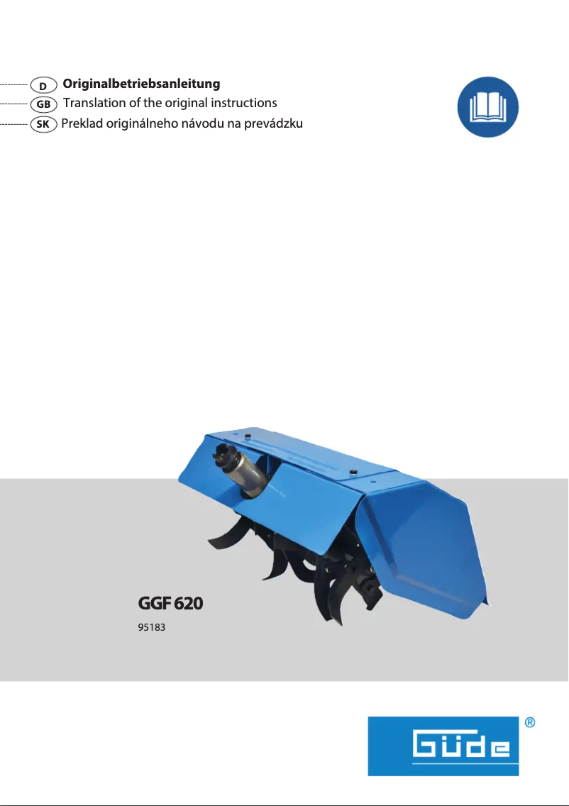 Page 1 de la notice Manuel utilisateur Güde GGF 620 ZU 95180