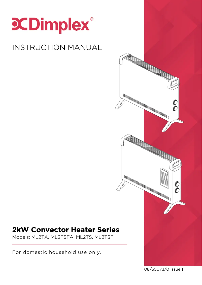 Page 1 de la notice Manuel utilisateur Dimplex ML2TSF