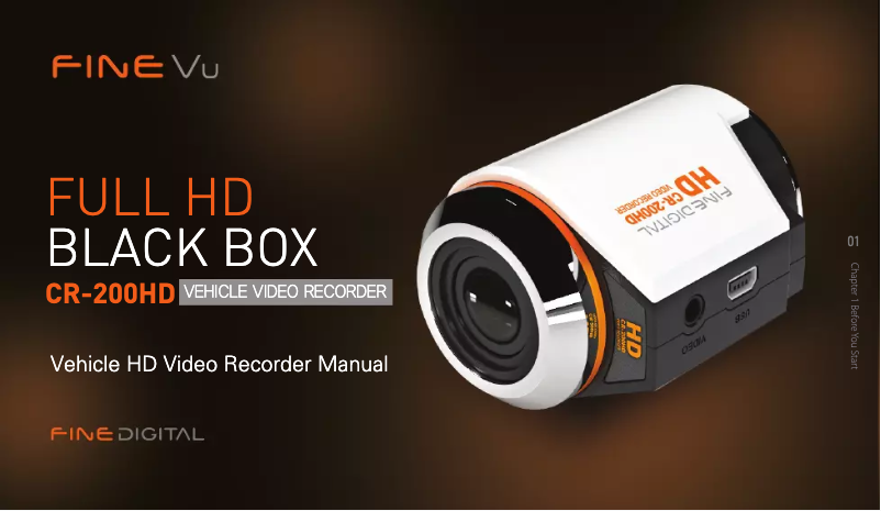 Page 1 de la notice Manuel utilisateur FineVu CR-200HD