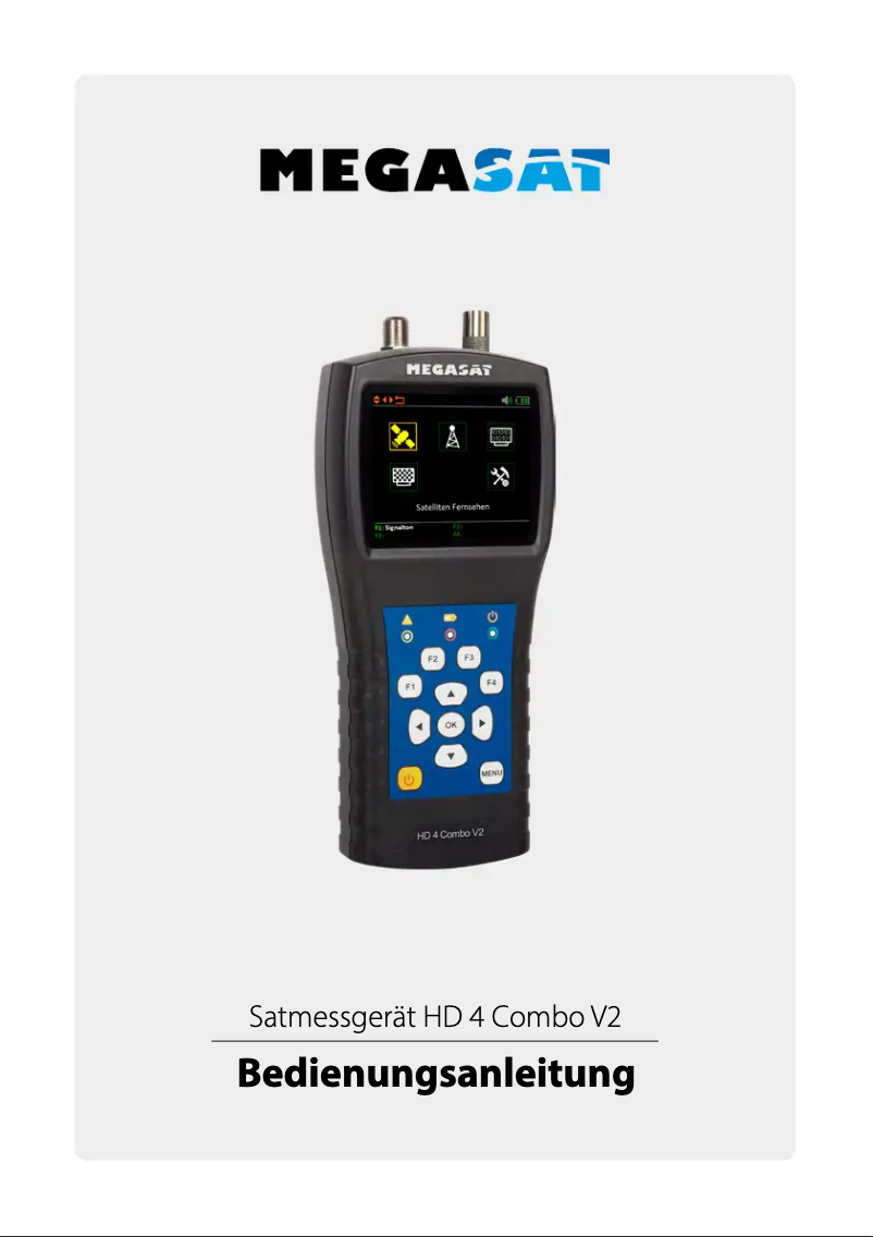 Page 1 de la notice Manuel utilisateur Megasat Satmeter HD 4 Combo V2