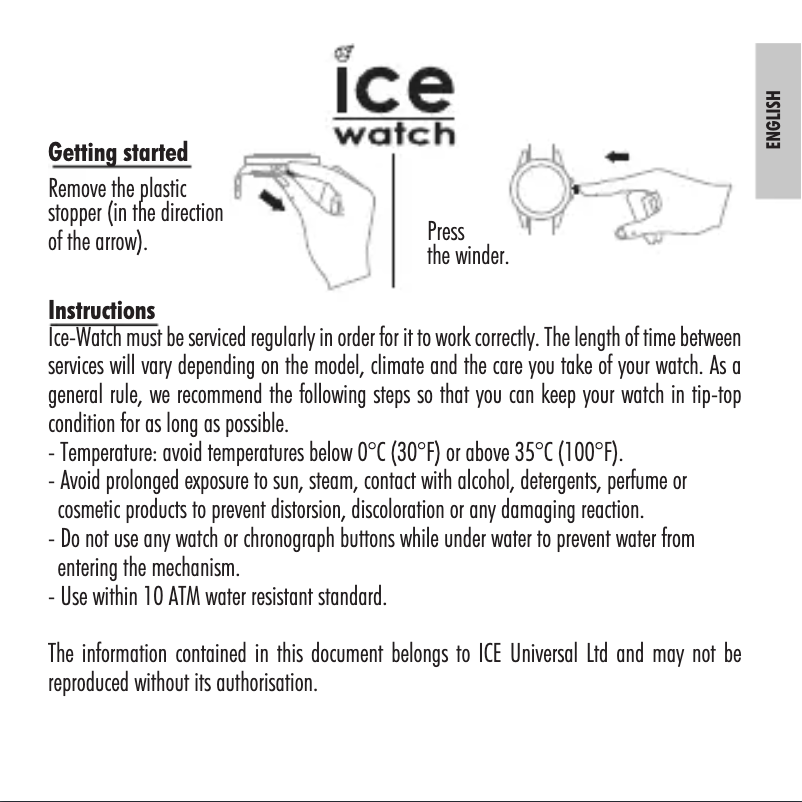 Page 1 de la notice Manuel utilisateur ICE Watch P. Leclercq