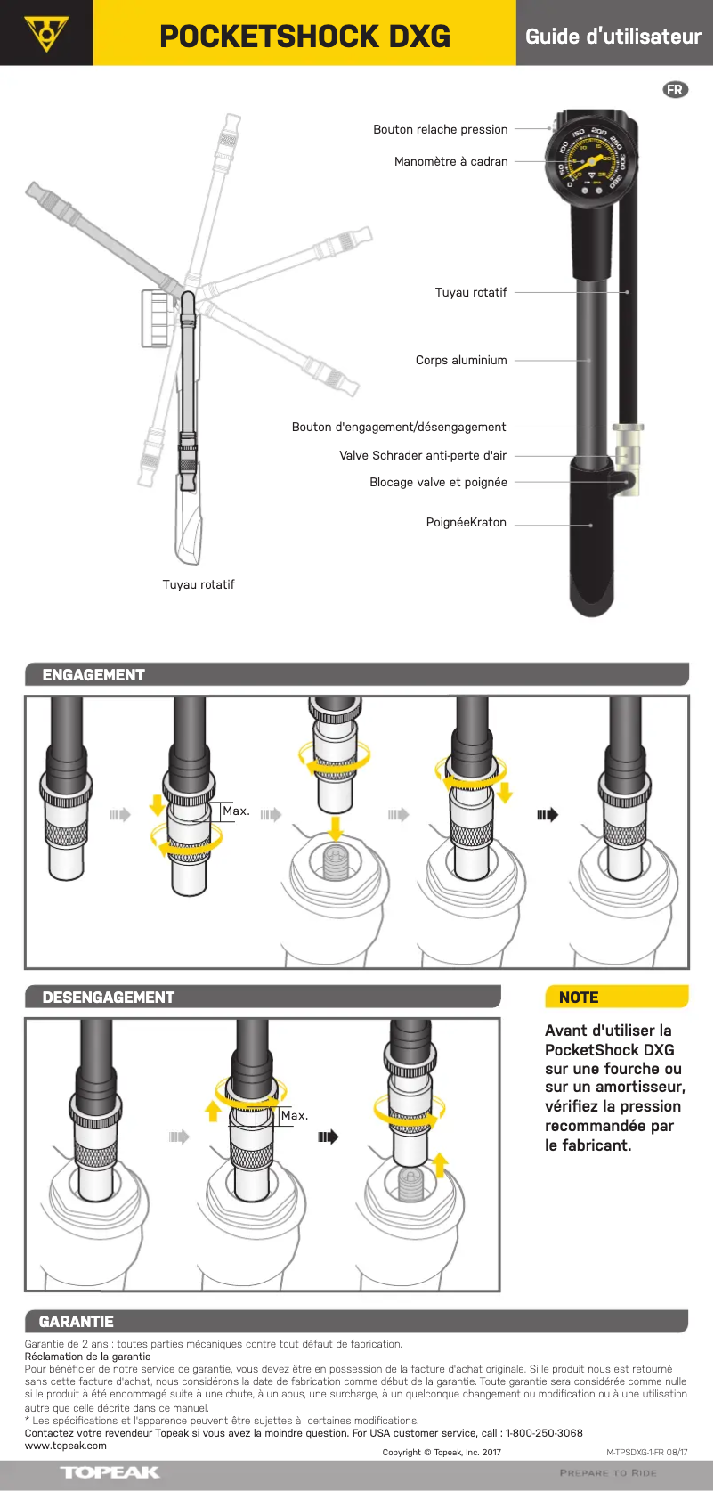 Image de la première page du manuel de l'appareil PocketShock DXG