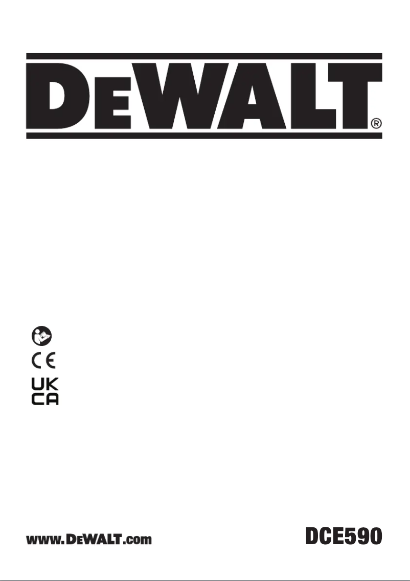 Page 1 de la notice Manuel utilisateur DeWalt DCE590