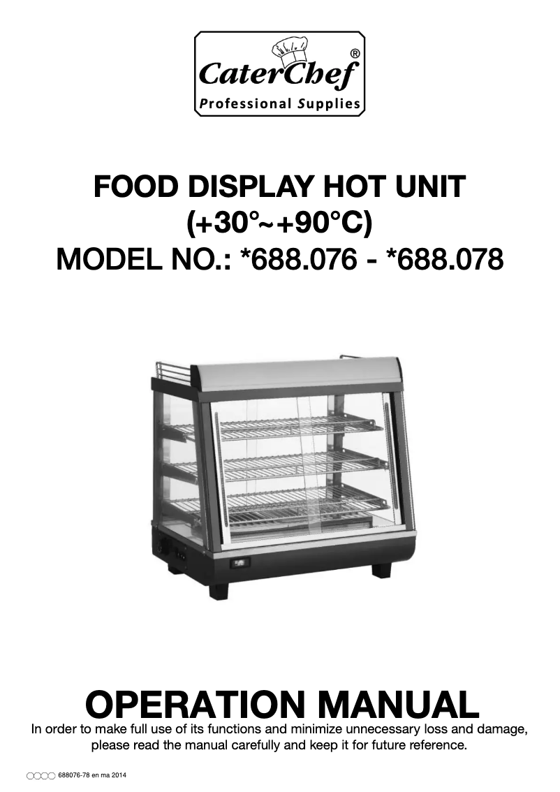 Página 1 del manual Manual de usuario CaterChef 688078