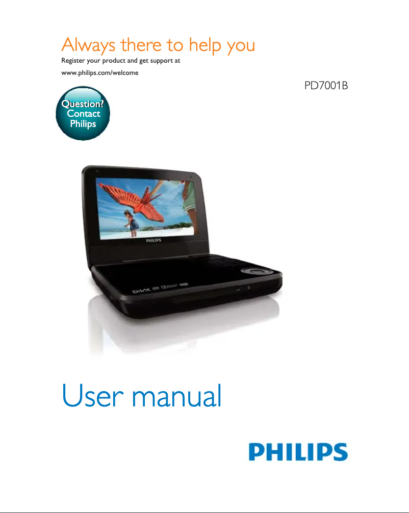 First page image of the manual for PD7001B
