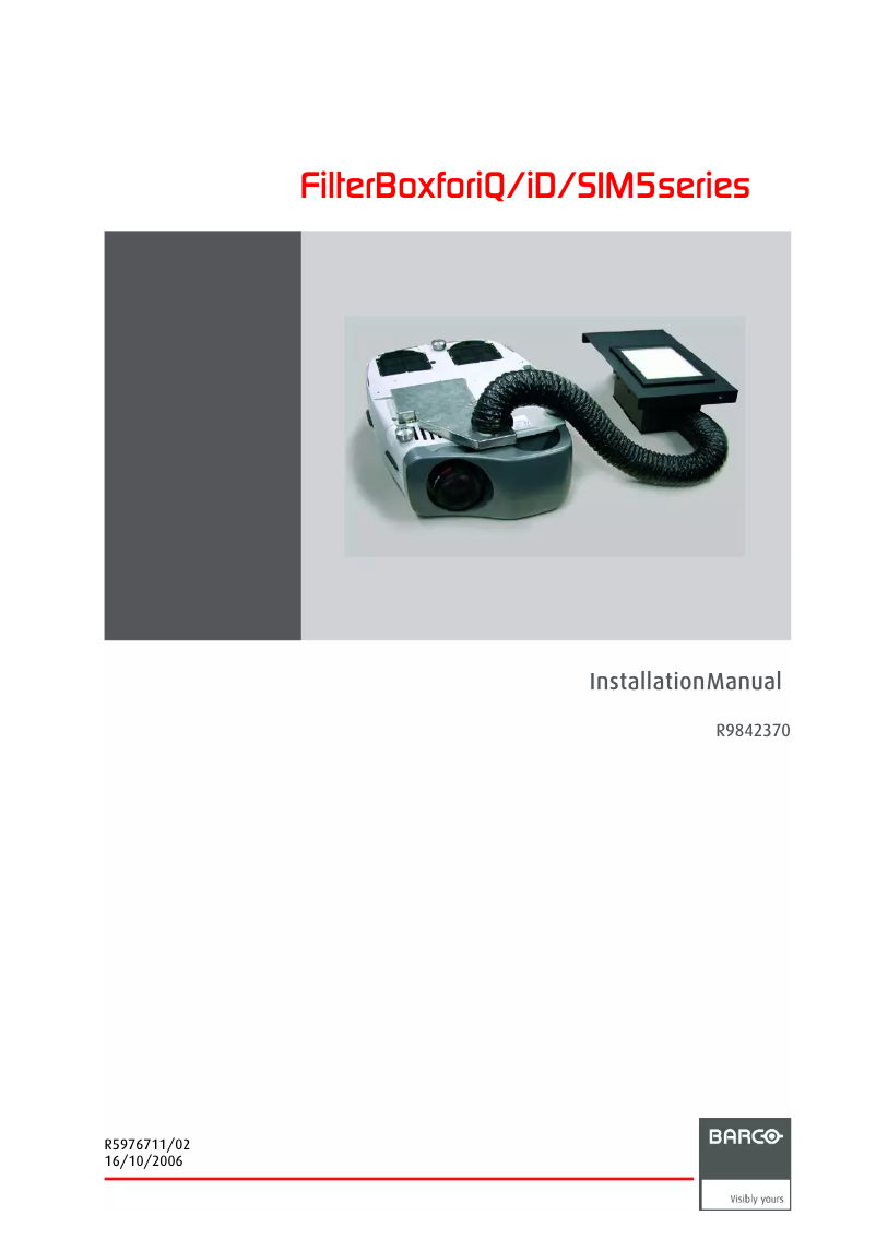 Image de la première page du manuel de l'appareil R9842370