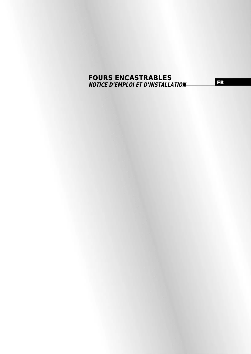 Page 1 de la notice Manuel utilisateur Candy FL 636 W