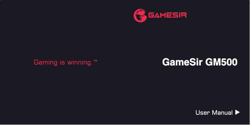 Image de la première page du manuel de l'appareil GM500