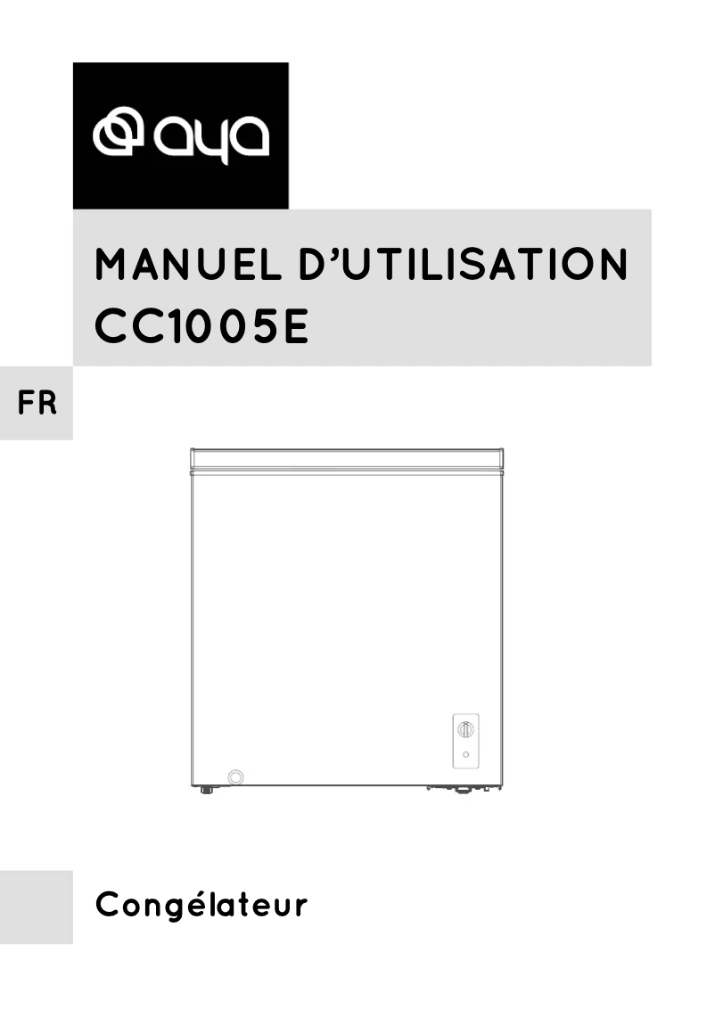 Page n°1 - Manuel utilisateur AYA CC1005E