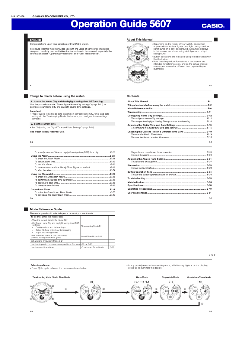 Page 1 de la notice Manuel utilisateur Casio Baby-G BA-130-1AER