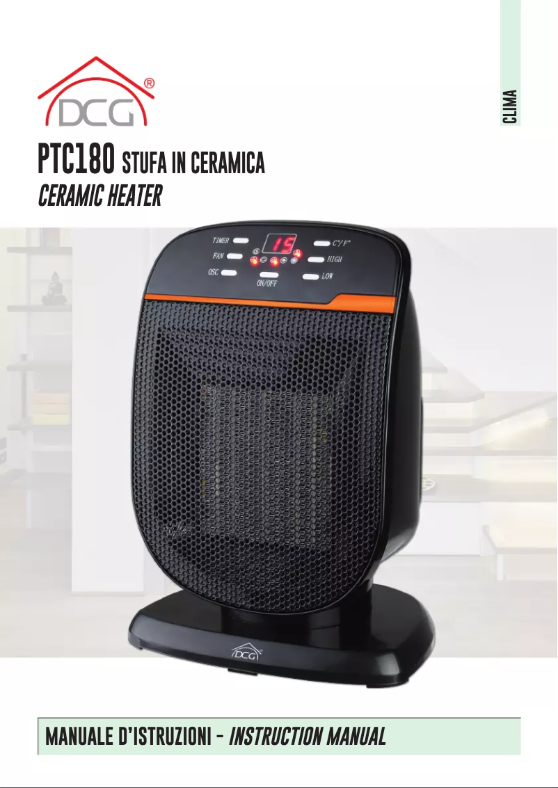 Page n°1 - Manuel utilisateur DCG PTC180