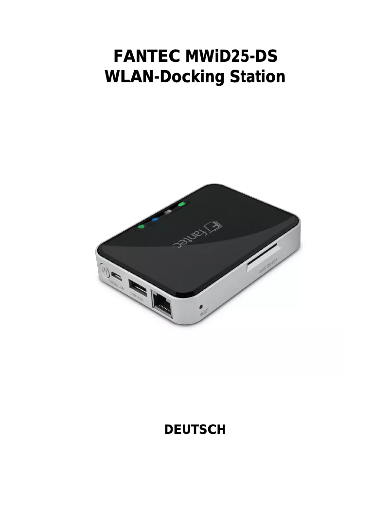 Image de la première page du manuel de l'appareil MWiD25-DS